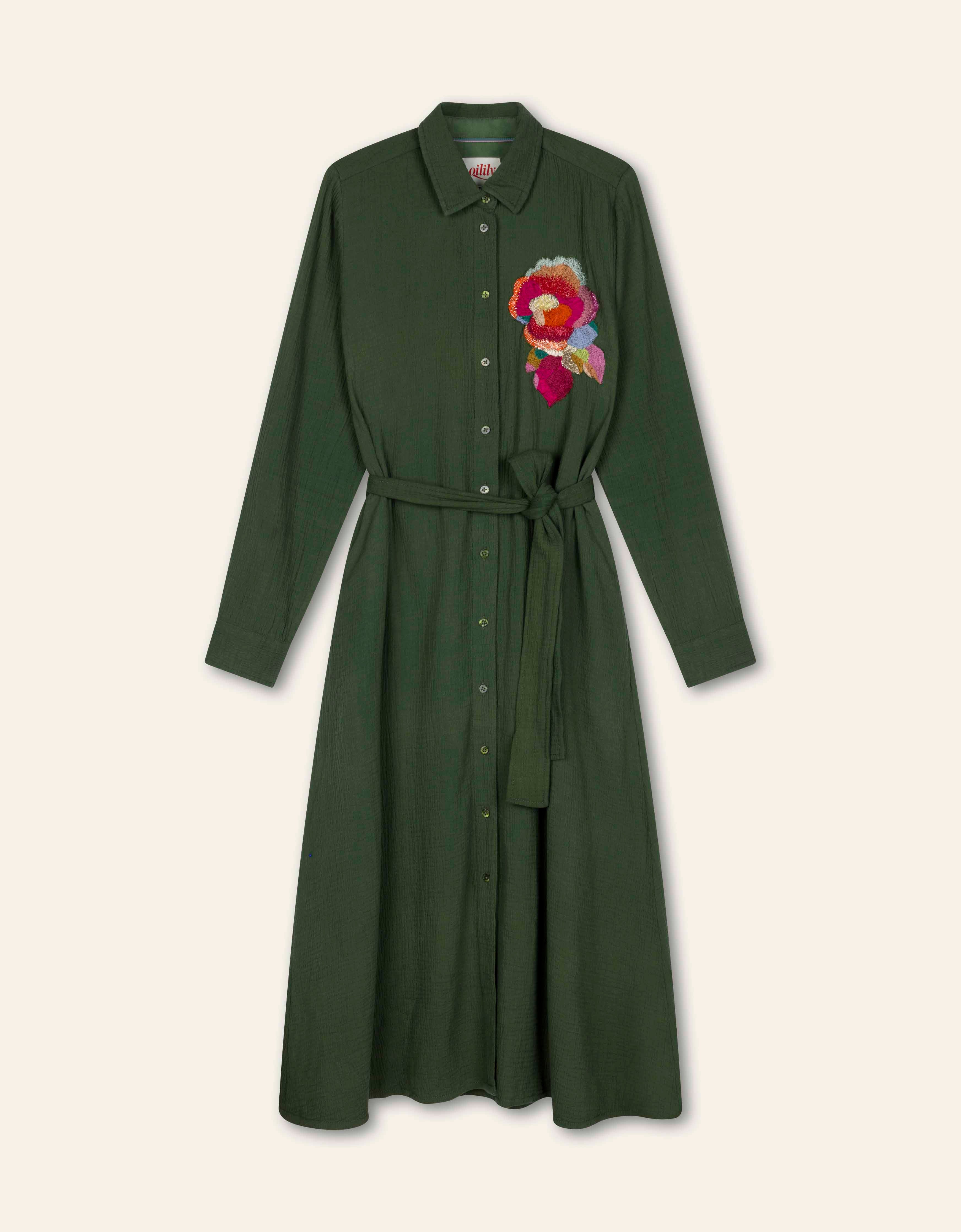 Dimphna Dress Rifle Green
