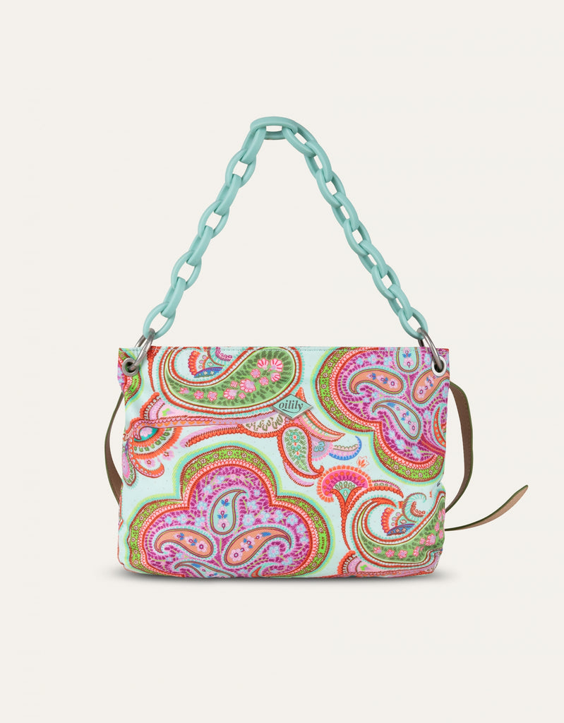 Schoudertas Flat M Aqua