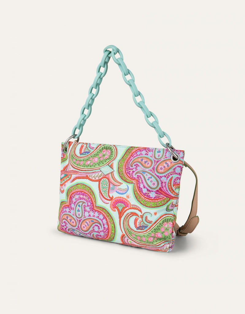 Schoudertas Flat M Aqua