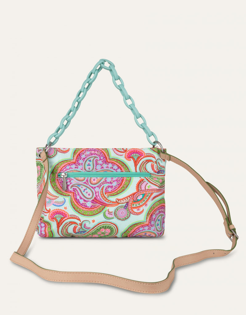 Schoudertas Flat M Aqua