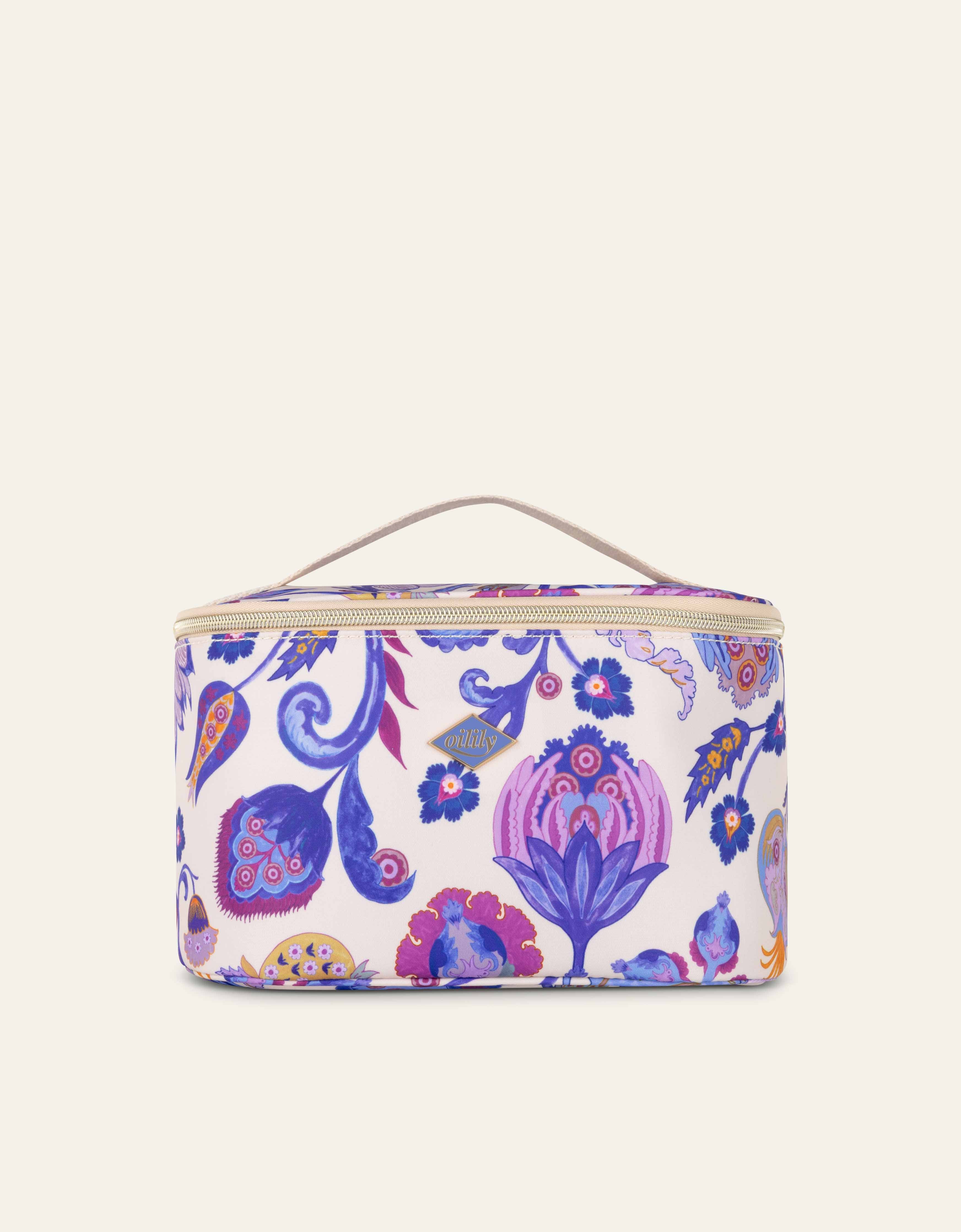 Cady Beauty Case Sapphire Chintz/Shifting Sand