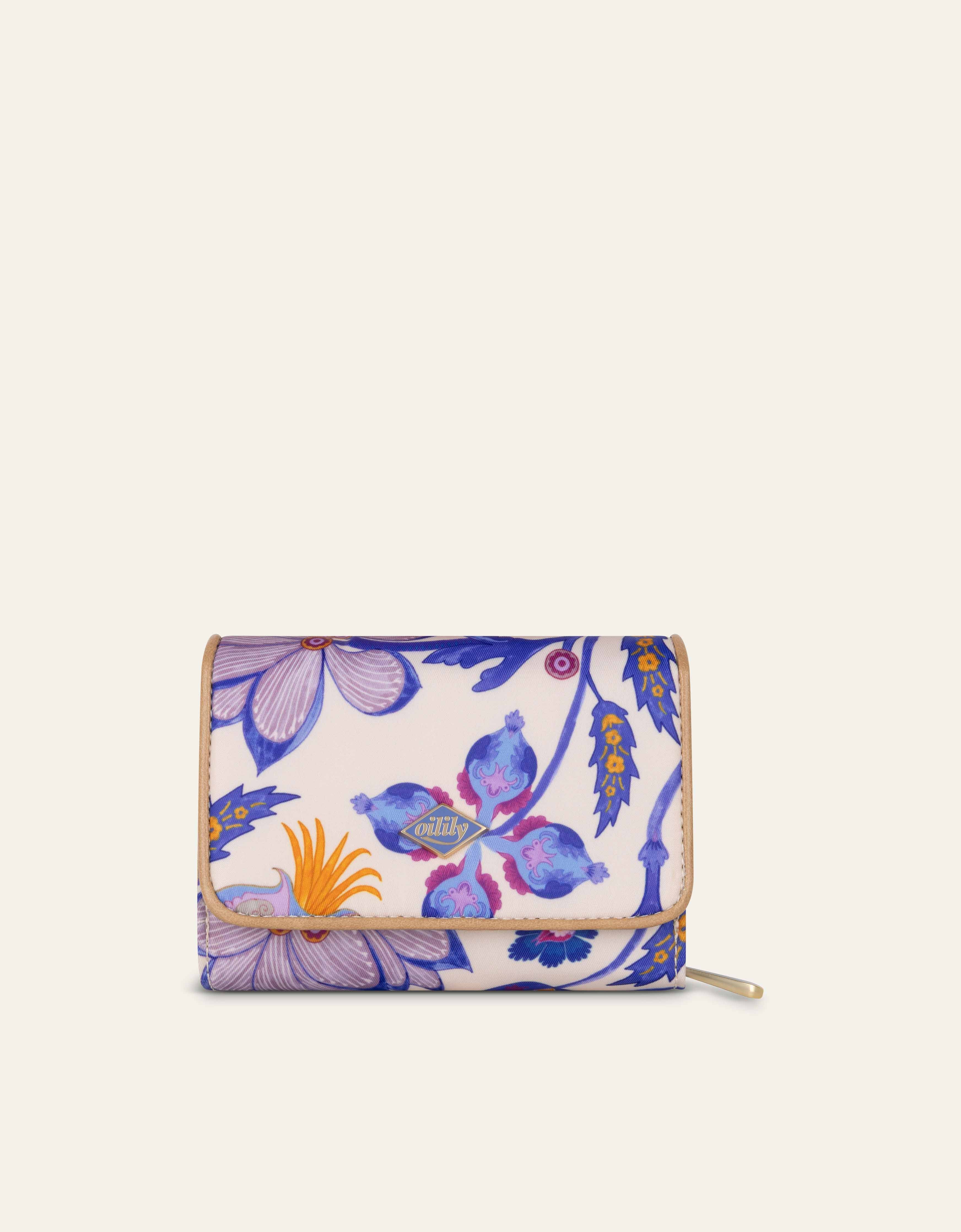 Zina Wallet Sapphire Chintz/Shifting Sand