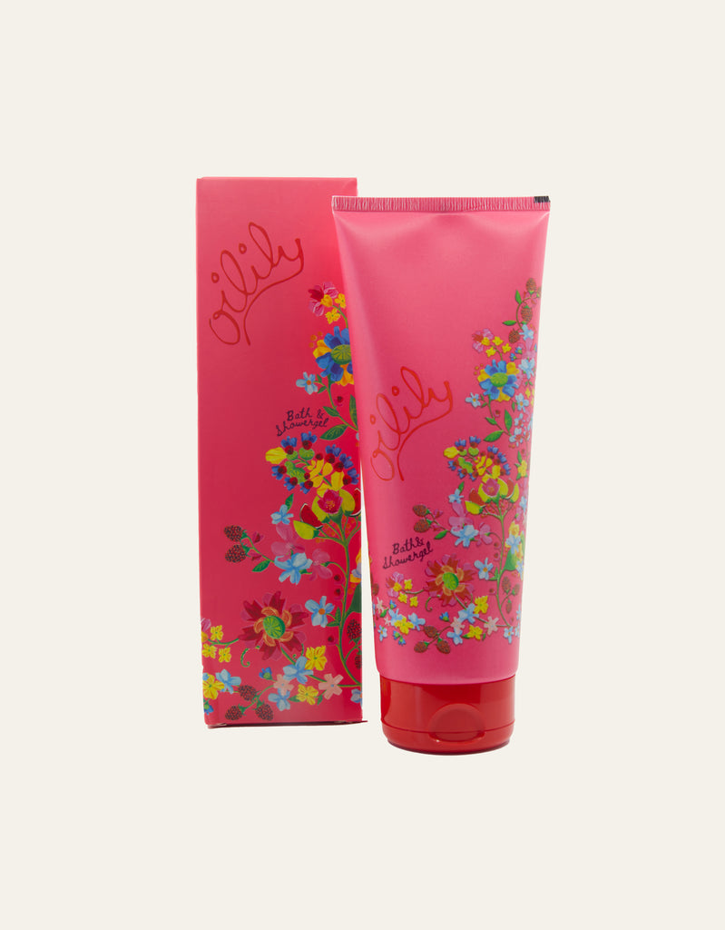 Oilily Classic Bath and Shower Gel. This nourishing shower gel gently cleanses, deeply hydrates, and leaves a subtle, iconic Oilily fragrance. Perfect for daily use and suitable for all skin types. Experience a fresh and silky feeling after every shower. 
