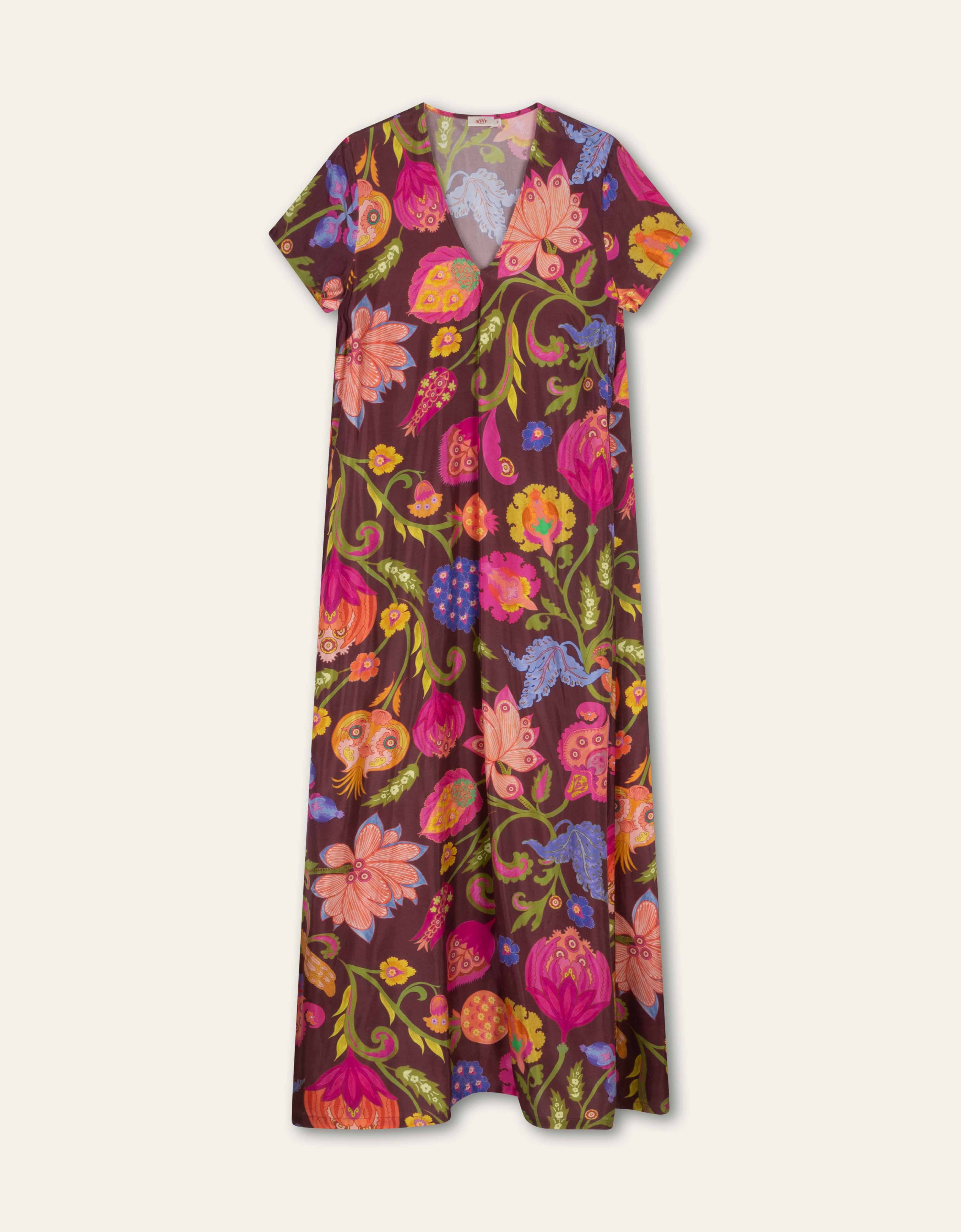 Dandy Jurk Saphire Chintz/Tawny Port