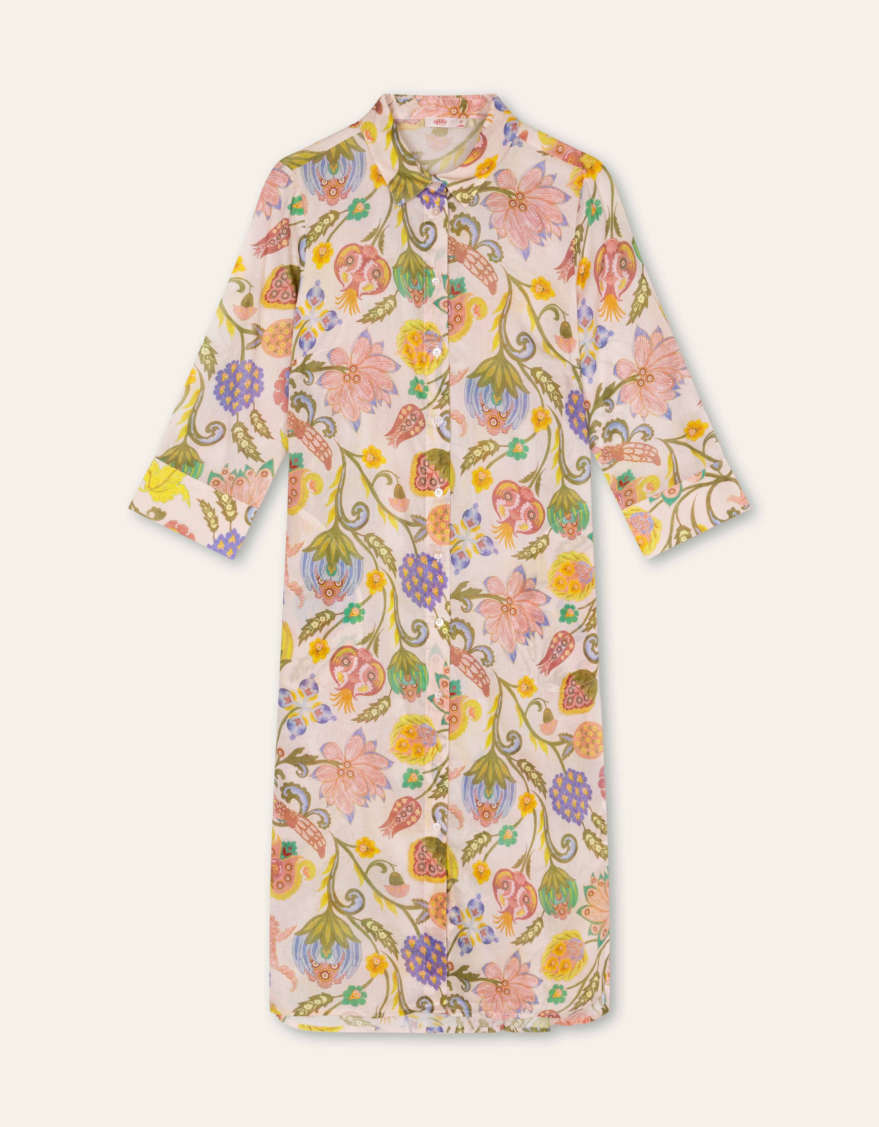 Devine Dress Saphire Chintz/Shifting Sand