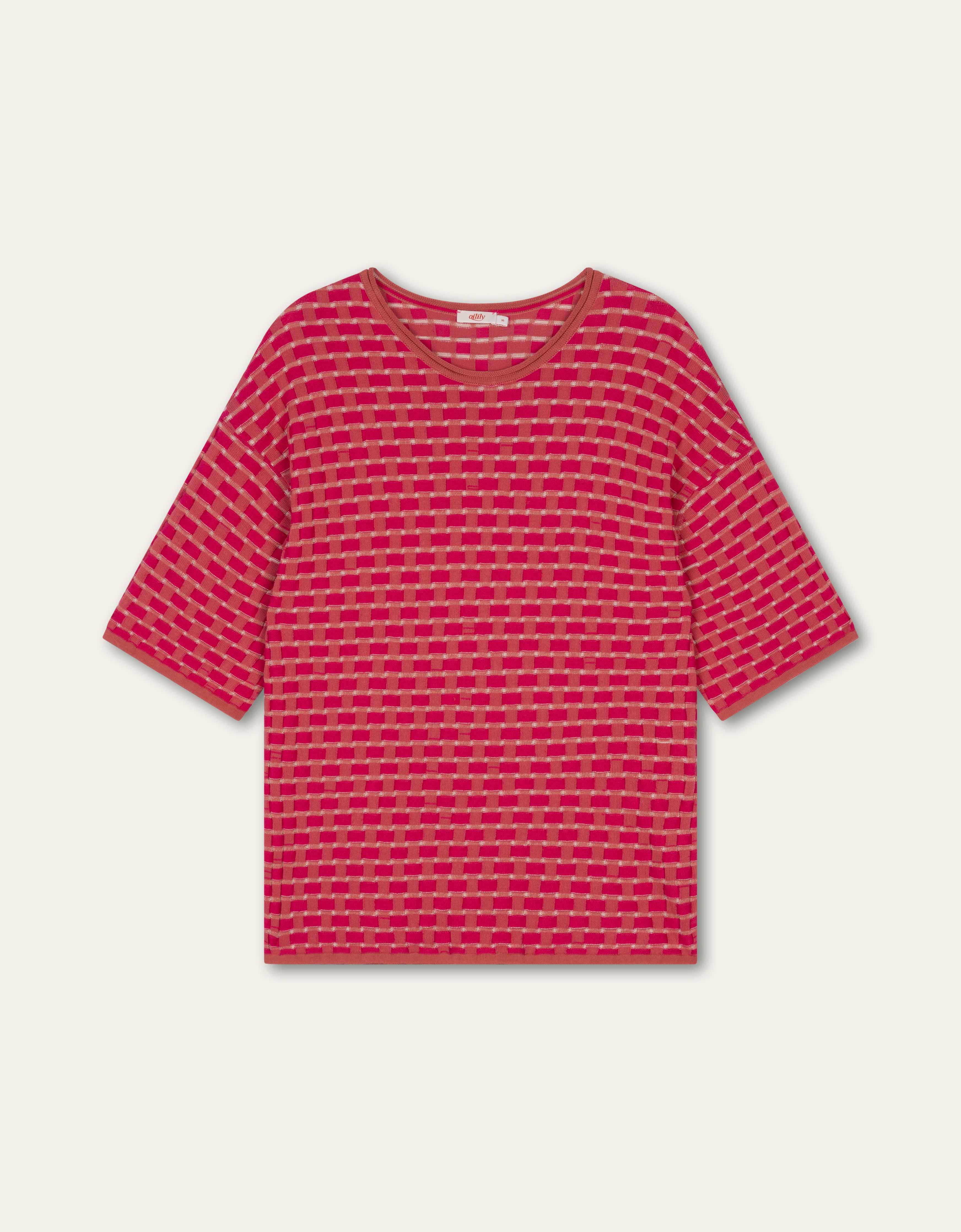 Kayla Strickoberteil Spiced Coral