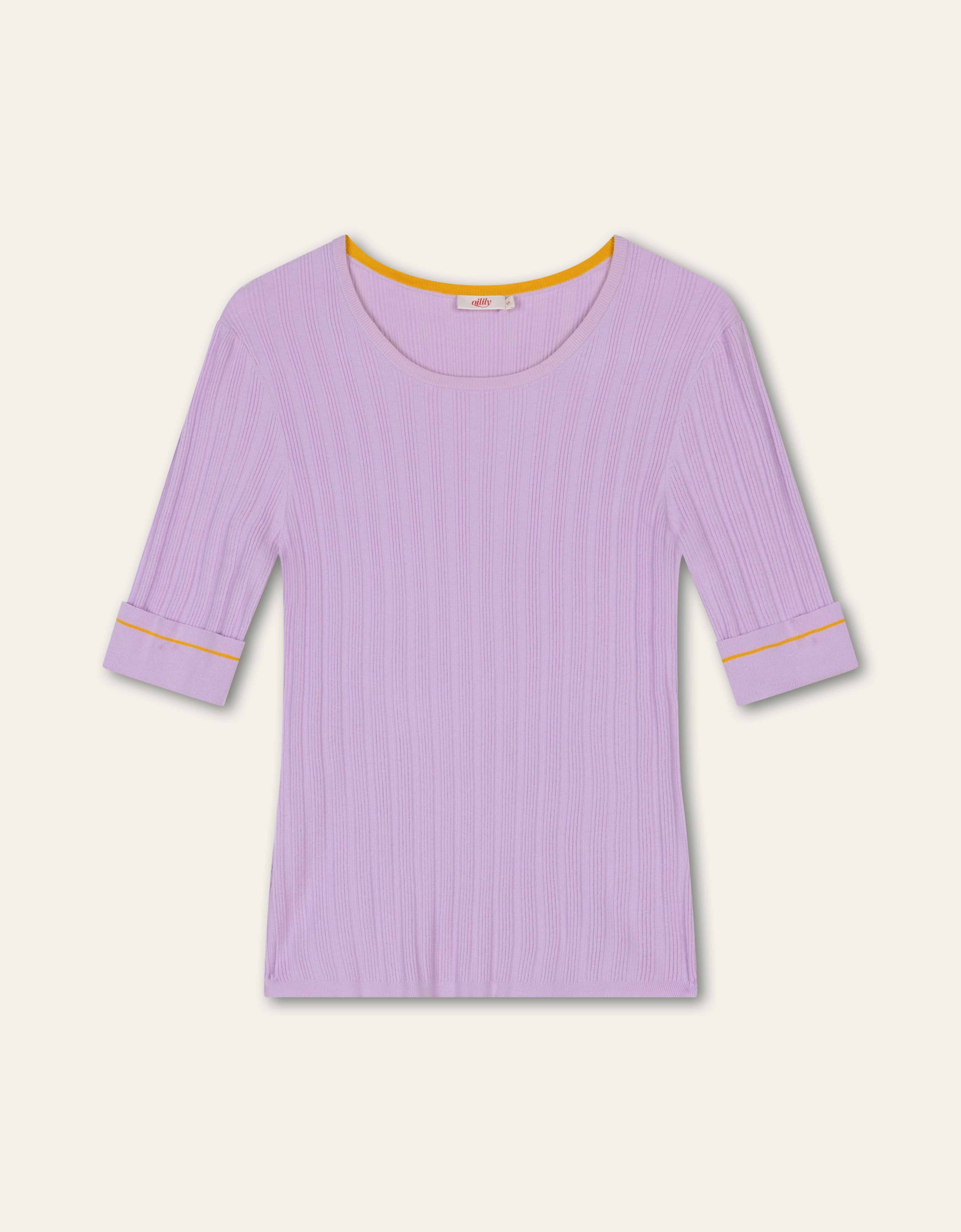 Kum kum Gebreide Top Mauve Orchid