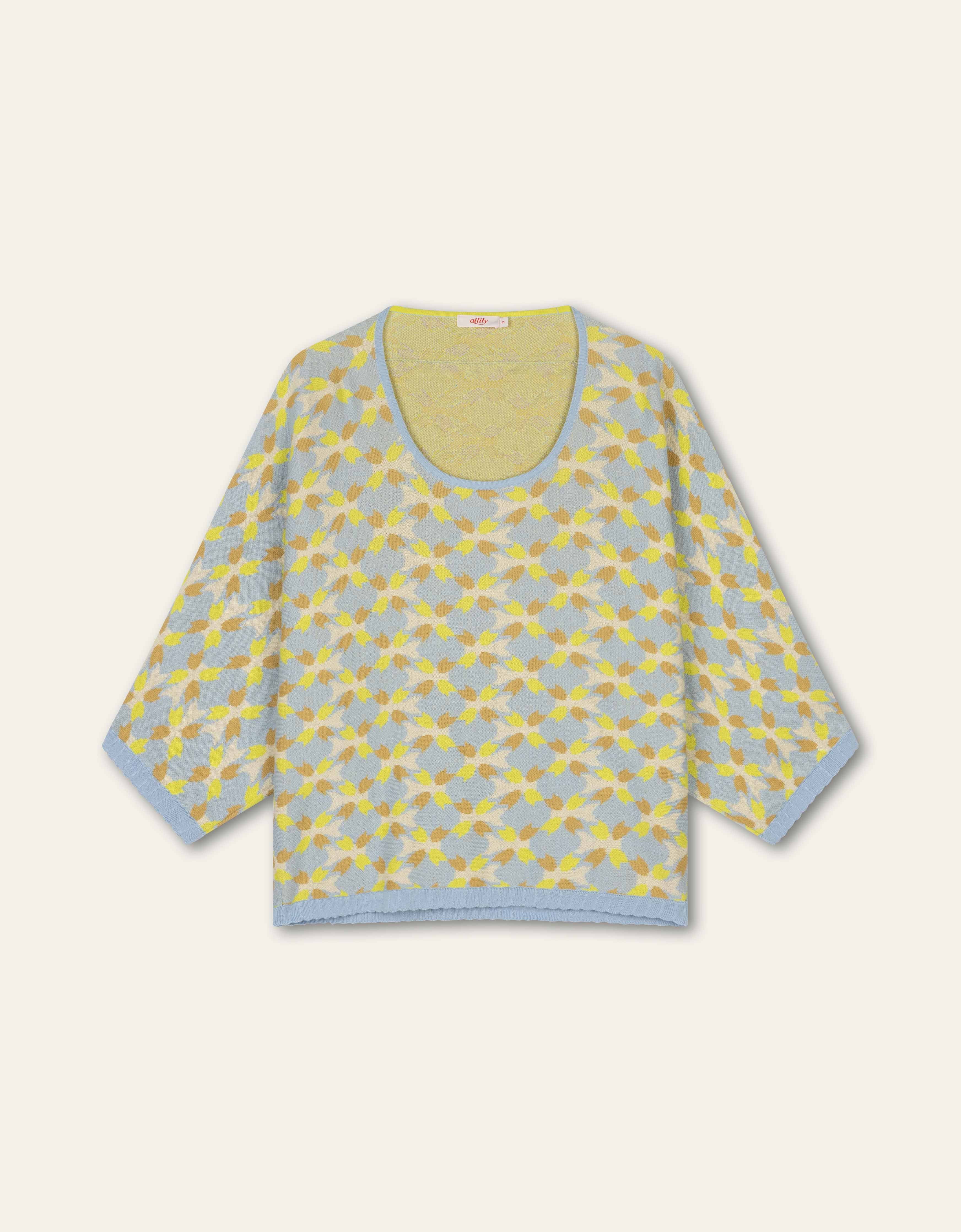 Katika Strickoberteil Cadmium Yellow