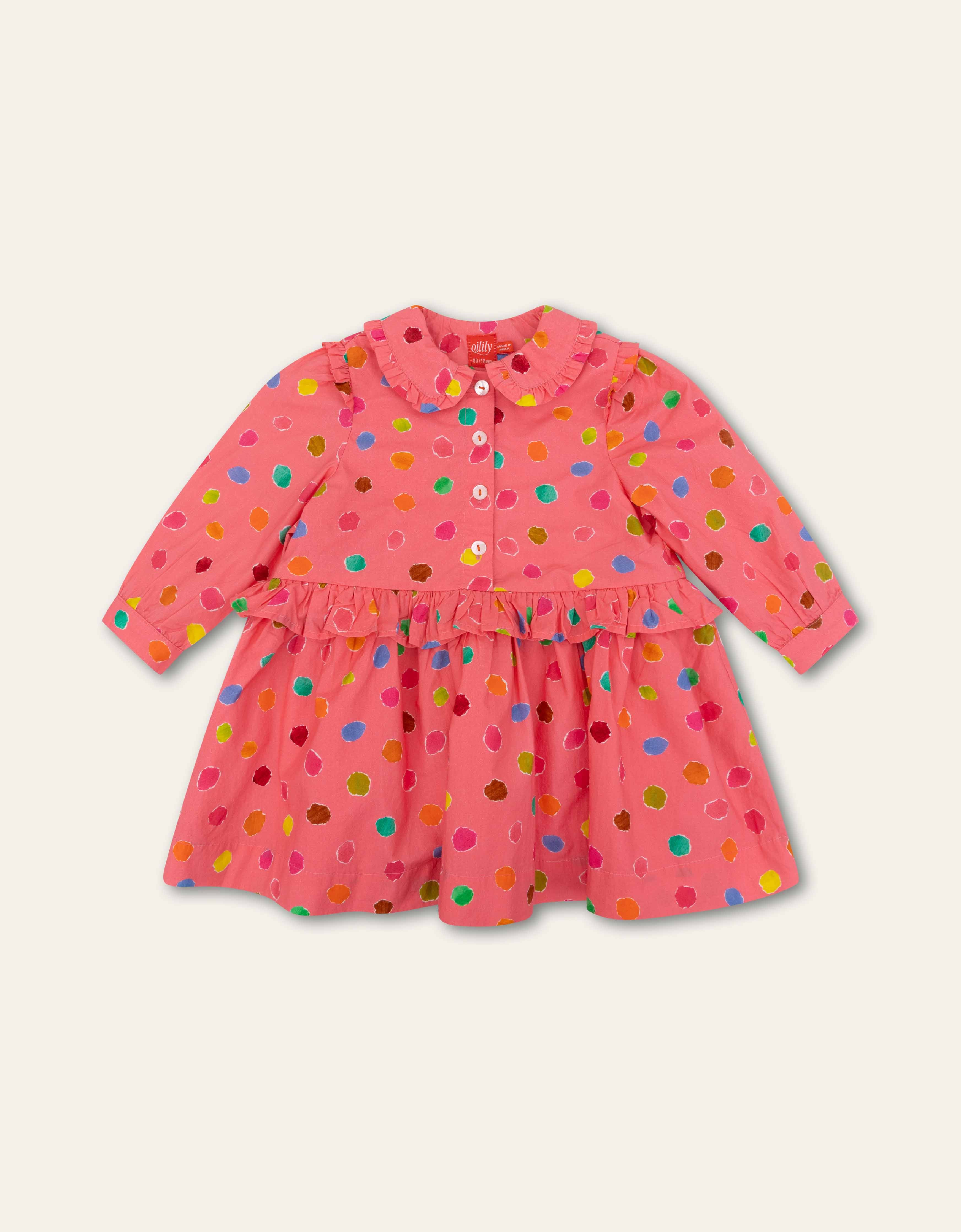 Dirkje Dress Nessy Dots/Chateau Rose
