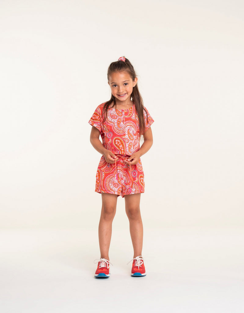 Paisley jersey onesie