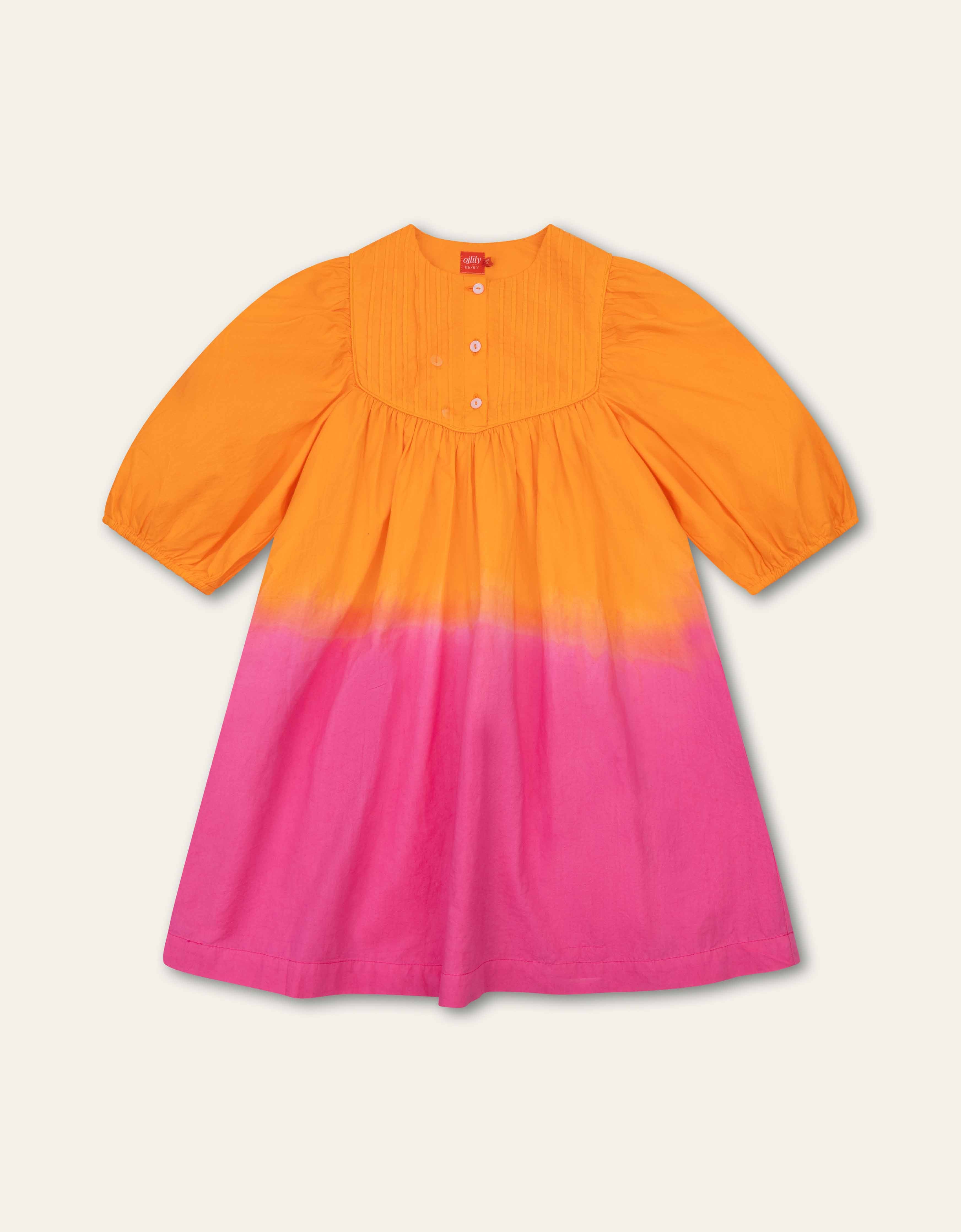 Deevika Dress Vibrant Orange